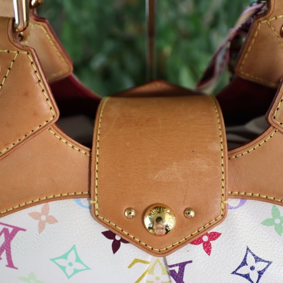 SOLD Louis Vuitton White Multi-Color Ursula Shoulder Bag - Picture 15 of 17